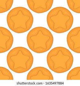 Illustration on theme big set identical biscuit, kit colorful pastry cookie. Cookie consisting of collectible natural tasty food biscuit, pastry accessory. Eat fresh pastry biscuit from same cookie.