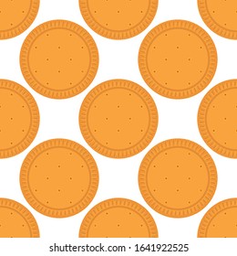 Illustration on theme big set identical biscuit, kit colorful pastry cookie. Cookie consisting of collectible natural tasty food biscuit, pastry accessory. Eat fresh pastry biscuit from same cookie.