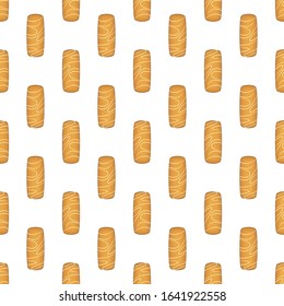 Illustration on theme big set identical biscuit, kit colorful pastry cookie. Cookie consisting of collectible natural tasty food biscuit, pastry accessory. Eat fresh pastry biscuit from same cookie.
