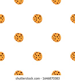 Illustration on theme big set identical biscuit, kit colorful pastry cookie. Cookie consisting of collectible natural tasty food biscuit, pastry accessory. Eat fresh pastry biscuit from same cookie.