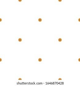 Ilustración sobre el tema gran set de galletas idénticas, kit de pastelería colorida. Cookie que consiste en galletas de comida natural y sabrosa coleccionable, accesorio de pastelería. Coma galleta fresca de pastelería de la misma galleta.