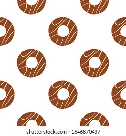 Illustration on theme big set identical biscuit, kit colorful pastry cookie. Cookie consisting of collectible natural tasty food biscuit, pastry accessory. Eat fresh pastry biscuit from same cookie.