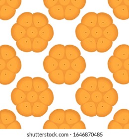 Illustration on theme big set identical biscuit, kit colorful pastry cookie. Cookie consisting of collectible natural tasty food biscuit, pastry accessory. Eat fresh pastry biscuit from same cookie.