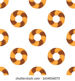 Illustration zum Thema große Set identische Kekse, Kit bunten Gebäck Cookie. Keks bestehend aus Sammelkost, Naturkuchen, Gebäck-Accessoire. Iss frisches Gebäck aus demselben Keks.