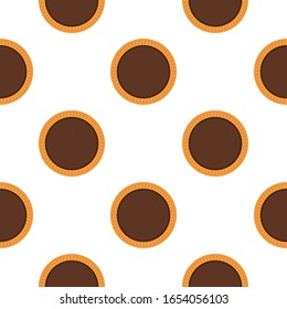 Illustration on theme big set identical biscuit, kit colorful pastry cookie. Cookie consisting of collectible natural tasty food biscuit, pastry accessory. Eat fresh pastry biscuit from same cookie.