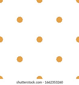 Illustration on theme big set identical biscuit, kit colorful pastry cookie. Cookie consisting of collectible natural tasty food biscuit, pastry accessory. Eat fresh pastry biscuit from same cookie.