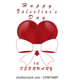 Illustration on theme big set beautiful red hearts in shape love, red hearts consisting of excellent shape love for celebration holiday happy St.Valentine's day, red hearts is shape love on background