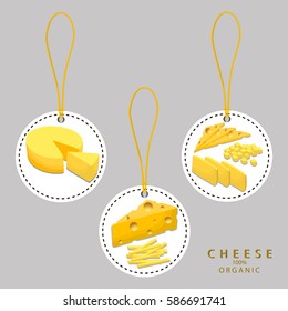 Illustration on theme big set different types cheese roquefort various size. Cheese pattern consisting of collection meal roquefort for real gourmet. Restaurant menu it yummy cheese roquefort.