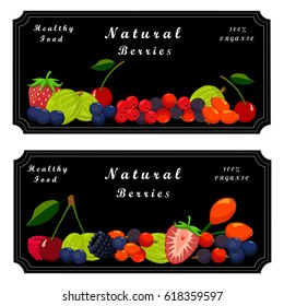 Illustration on theme big set different types berries, gooseberry and other isolated on white background. Berry pattern consisting of menu raw tasty product gooseberry. Eat berry gooseberry to health.