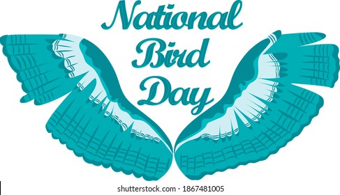  Illustration on the theme of birds day. Suitable for greeting cards, posters and banners.