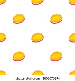Illustration on theme of bright pattern sweet potato, vegetable yam for seal. Vegetable pattern consisting of beautiful sweet potato, many yam. Simple colorful vegetable pattern from yam sweet potato.