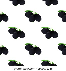 Illustration on theme of bright pattern italian olive, oil berry for seal. Berry pattern consisting of beautiful italian olive, many herb oil. Simple colorful berry pattern from italian oil olive.