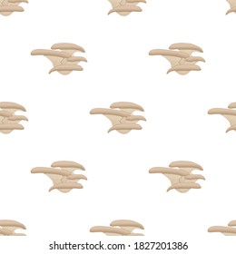 Illustration on theme of bright pattern mushroom, vegetable brown oyster for seal. Vegetable pattern consisting of beautiful mushroom, many oyster. Simple vegetable pattern from oyster tasty mushroom.
