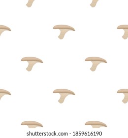 Illustration on theme of bright pattern mushroom, vegetable brown oyster for seal. Vegetable pattern consisting of beautiful mushroom, many oyster. Simple vegetable pattern from oyster tasty mushroom.