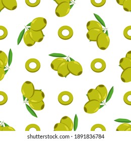 Illustration on theme of bright pattern italian olive, oil berry for seal. Berry pattern consisting of beautiful italian olive, many herb oil. Simple colorful berry pattern from italian oil olive.