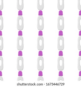 Illustration auf Thema bunte Kit Babymilch in klare Flasche mit Gummi-Pazifik. Babymilchflasche, bestehend aus der Sammlung bis zum Neugeborenen, guter Pazifik. Pazifischer in Milchflasche es Babypflegegerät.