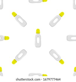 Illustration on theme colored kit baby milk in clear bottle with rubber pacifier. Baby milk bottle consisting of collection to newborn, good pacifier. Pacifier in milk bottle it baby care equipment.