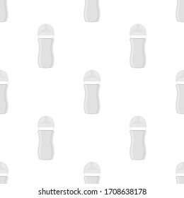 Illustration on theme colored kit baby milk in clear bottle with rubber pacifier. Baby milk bottle consisting of collection to newborn, good pacifier. Pacifier in milk bottle it baby care equipment.