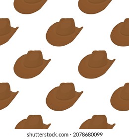 Illustration on theme colored pattern hats cowboy, beautiful caps in white background. Caps pattern consisting of collection hats cowboy for wearing. Pattern of design hats, caps cowboy for weather.