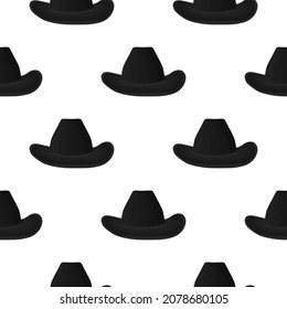 Illustration on theme colored pattern hats cowboy, beautiful caps in white background. Caps pattern consisting of collection hats cowboy for wearing. Pattern of design hats, caps cowboy for weather.