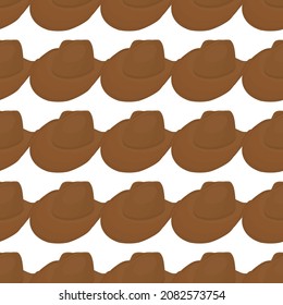 Illustration on theme colored pattern hats cowboy, beautiful caps in white background. Caps pattern consisting of collection hats cowboy for wearing. Pattern of design hats, caps cowboy for weather.