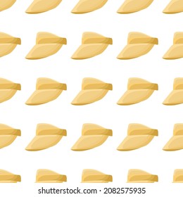 Illustration on theme colored pattern hats visor, beautiful caps in white background. Caps pattern consisting of collection hats visor for wearing. Pattern of design hats, caps visor for weather.
