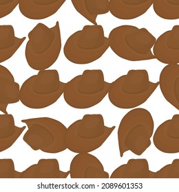 Illustration on theme colored pattern hats cowboy, beautiful caps in white background. Caps pattern consisting of collection hats cowboy for wearing. Pattern of design hats, caps cowboy for weather.