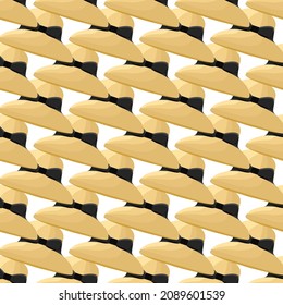 Illustration on theme colored pattern hats straw, beautiful caps in white background. Caps pattern consisting of collection hats straw for wearing. Pattern of design hats, caps straw for weather.