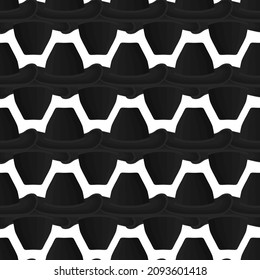 Illustration on theme colored pattern hats cowboy, beautiful caps in white background. Caps pattern consisting of collection hats cowboy for wearing. Pattern of design hats, caps cowboy for weather.