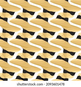 Illustration on theme colored pattern hats straw, beautiful caps in white background. Caps pattern consisting of collection hats straw for wearing. Pattern of design hats, caps straw for weather.