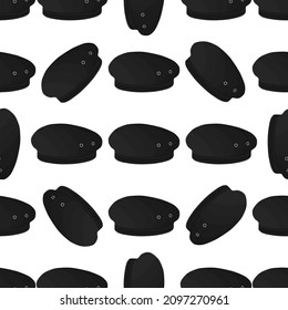 Illustration on theme colored pattern hats beret, beautiful caps in white background. Caps pattern consisting of collection hats beret for wearing. Pattern of design hats, caps beret for weather.