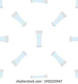 Illustration on theme colored set identical types glass cups for drinking water. Water pattern consisting of collection kitchen accessory, same glass cups to organic food. Tasty water in glass cups.