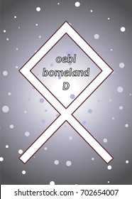 An illustration on a theme of divination with cards with runes.