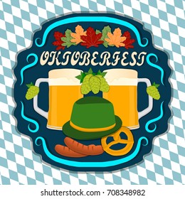 Illustration on theme fun popular German holiday celebration oktoberfest, festival consisting of celebration national German holiday oktoberfest, amusement oktoberfest it celebration German holiday