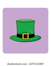 Illustration on theme Irish holiday St Patrick day, seamless headdress hats. Pattern St Patrick day