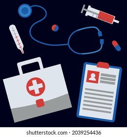 Illustration on the theme of medicine
