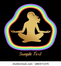 the illustration on the theme of the meditation.