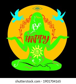 
the illustration on the theme of the meditation.
