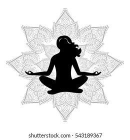 the illustration on the theme of the meditation.
