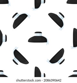 Illustration on theme pattern women sun hats, beautiful caps in white background. Caps pattern consisting of collection women sun hats for wearing. Pattern of design hats, women sun caps for weather.