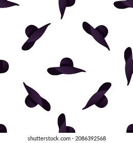Illustration on theme pattern women sun hats, beautiful caps in white background. Caps pattern consisting of collection women sun hats for wearing. Pattern of design hats, women sun caps for weather.