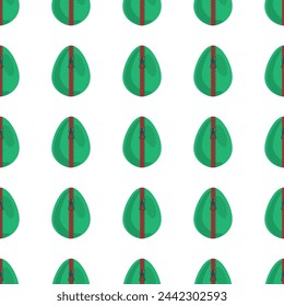 Illustration on theme seamless celebration holiday Easter with hunt colorful bright eggs, seamless pattern consisting of many hunt Easter eggs, hunt beautiful Easter eggs are main seamless accessory