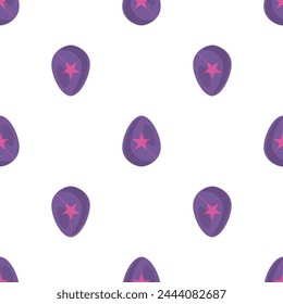 Illustration on theme seamless celebration holiday Easter with hunt colorful bright eggs, seamless pattern consisting of many hunt Easter eggs, hunt beautiful Easter eggs are main seamless accessory