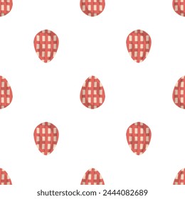 Illustration on theme seamless celebration holiday Easter with hunt colorful bright eggs, seamless pattern consisting of many hunt Easter eggs, hunt beautiful Easter eggs are main seamless accessory