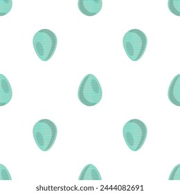 Illustration on theme seamless celebration holiday Easter with hunt colorful bright eggs, seamless pattern consisting of many hunt Easter eggs, hunt beautiful Easter eggs are main seamless accessory