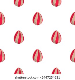 Illustration on theme seamless celebration holiday Easter with hunt colorful bright eggs, seamless pattern consisting of many hunt Easter eggs, hunt beautiful Easter eggs are main seamless accessory