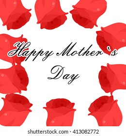 illustration on the theme of the spring holiday - Mother's Day.