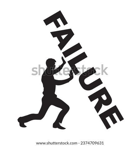 Illustration on the topic of inadequacy in actions and life situations
