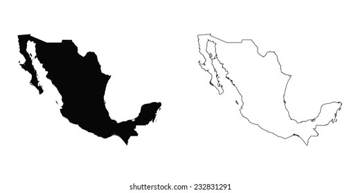 An Illustration on a White background of Mexico
