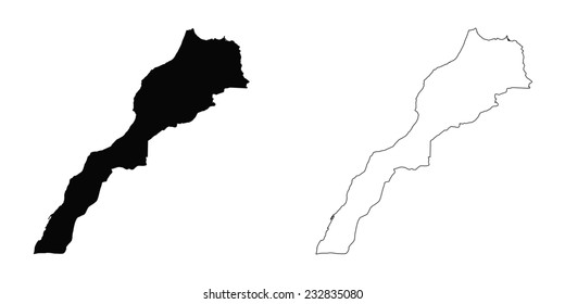 An Illustration on a White background of Morocco